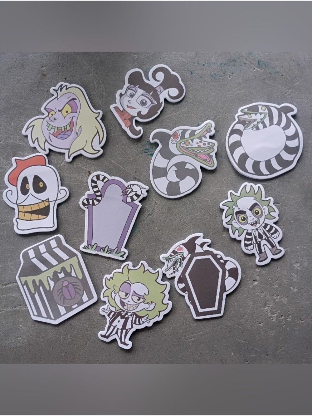 10 Piece Beetlejuice Note Pad Sticky Notes